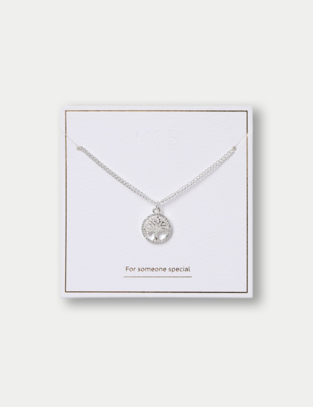 Silver Tone Tree Design Pendant