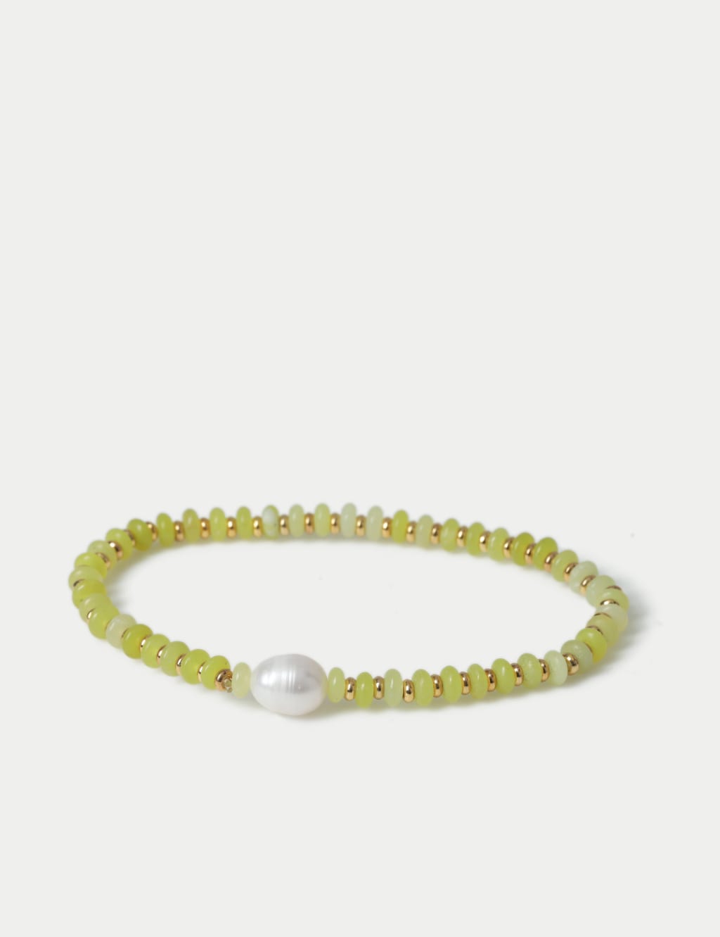 14ct Gold Plated Semi Precious Stretch Wristwear