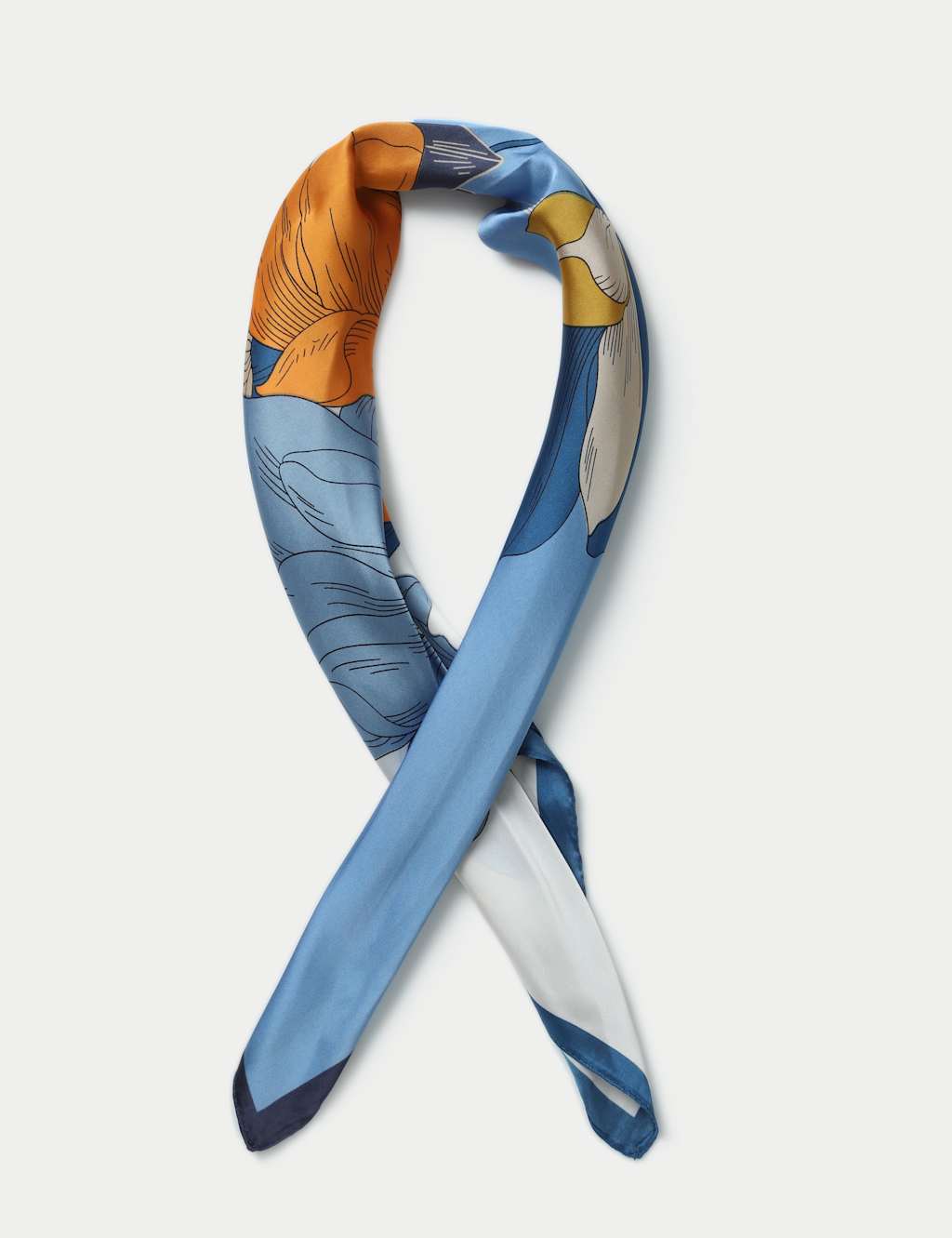 M&S Collection Women's Floral Print Scarf - Multi, Multi