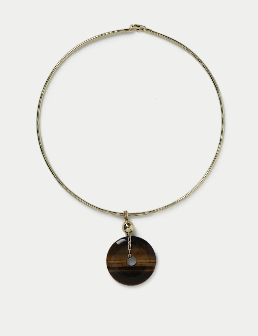 Real Stone Torc Necklace