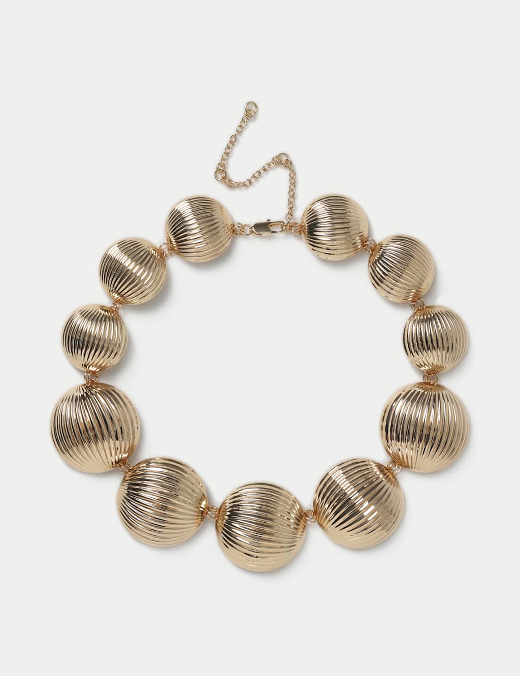 Ridge Texture Sphere Necklace