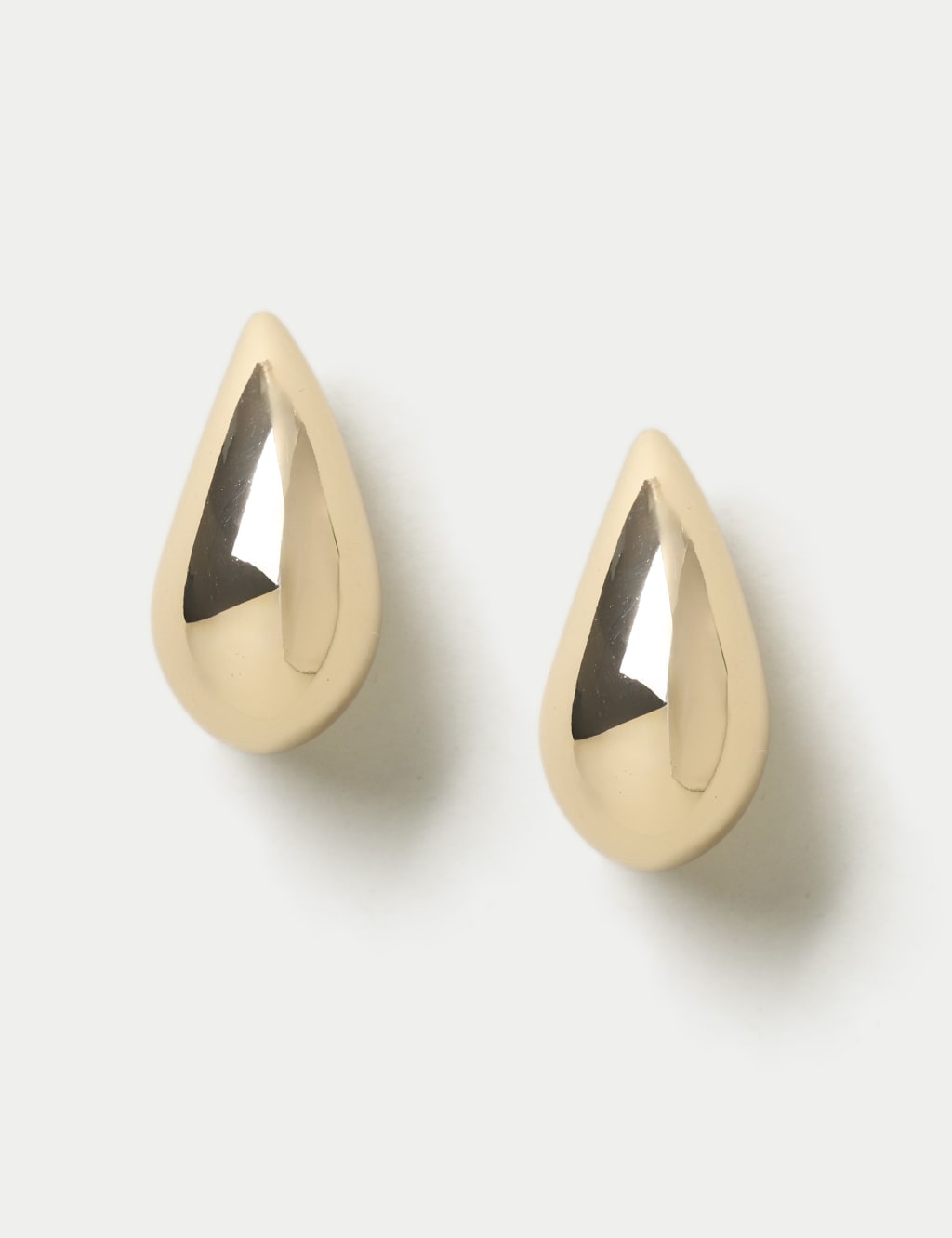 Gold Tone Maxi Tear Drop Stud