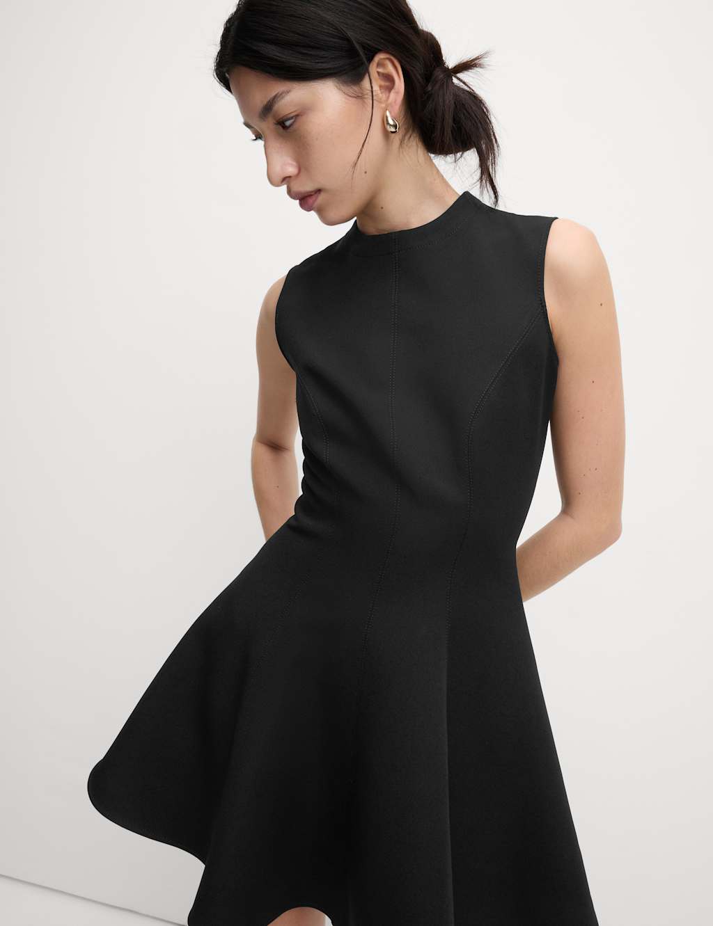 Round Neck Mini Skater Dress