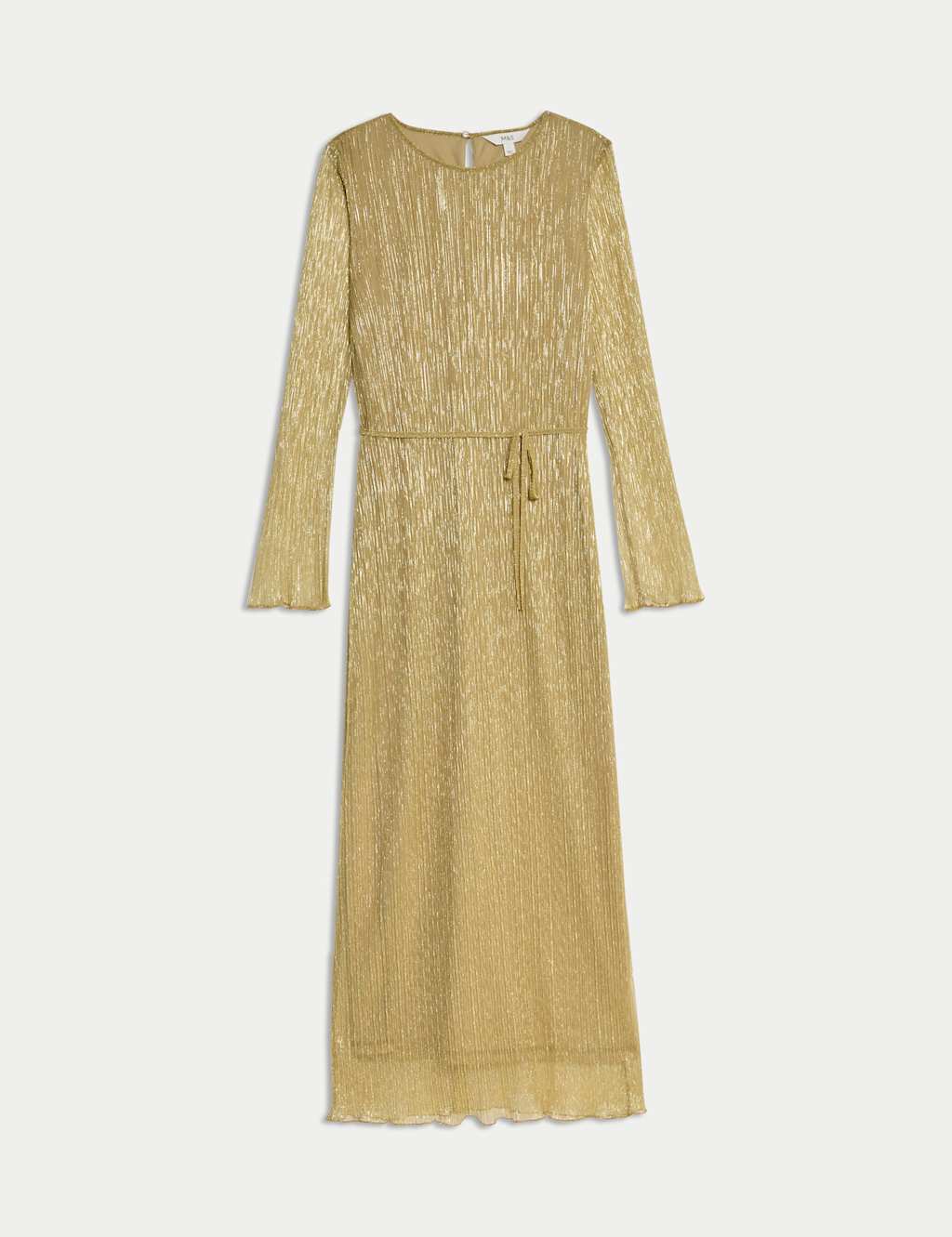 Sparkly Plisse Midi Dress