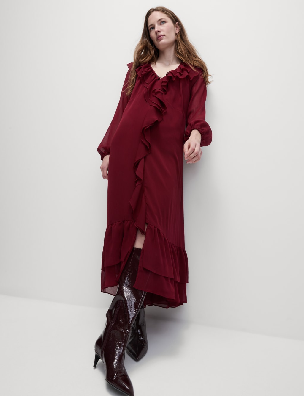 M and s red dress clearance