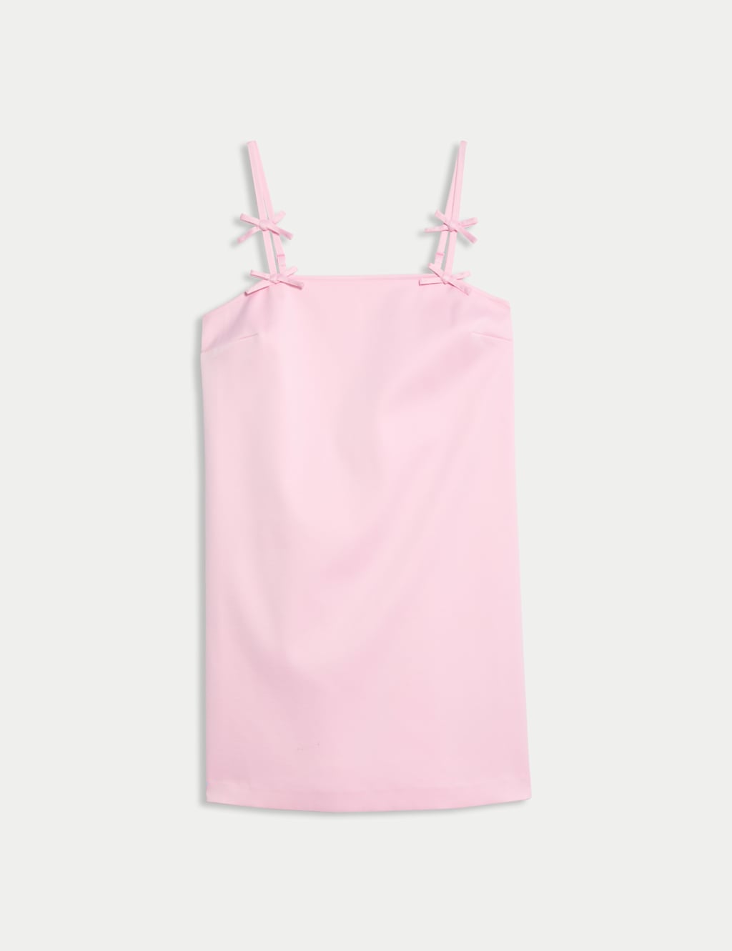 M&S Bow Detail Strappy Mini Column Dress Pink