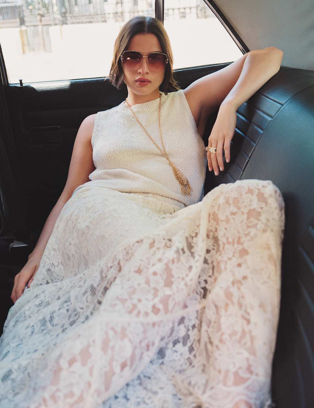 Lace Maxi Tiered Skirt