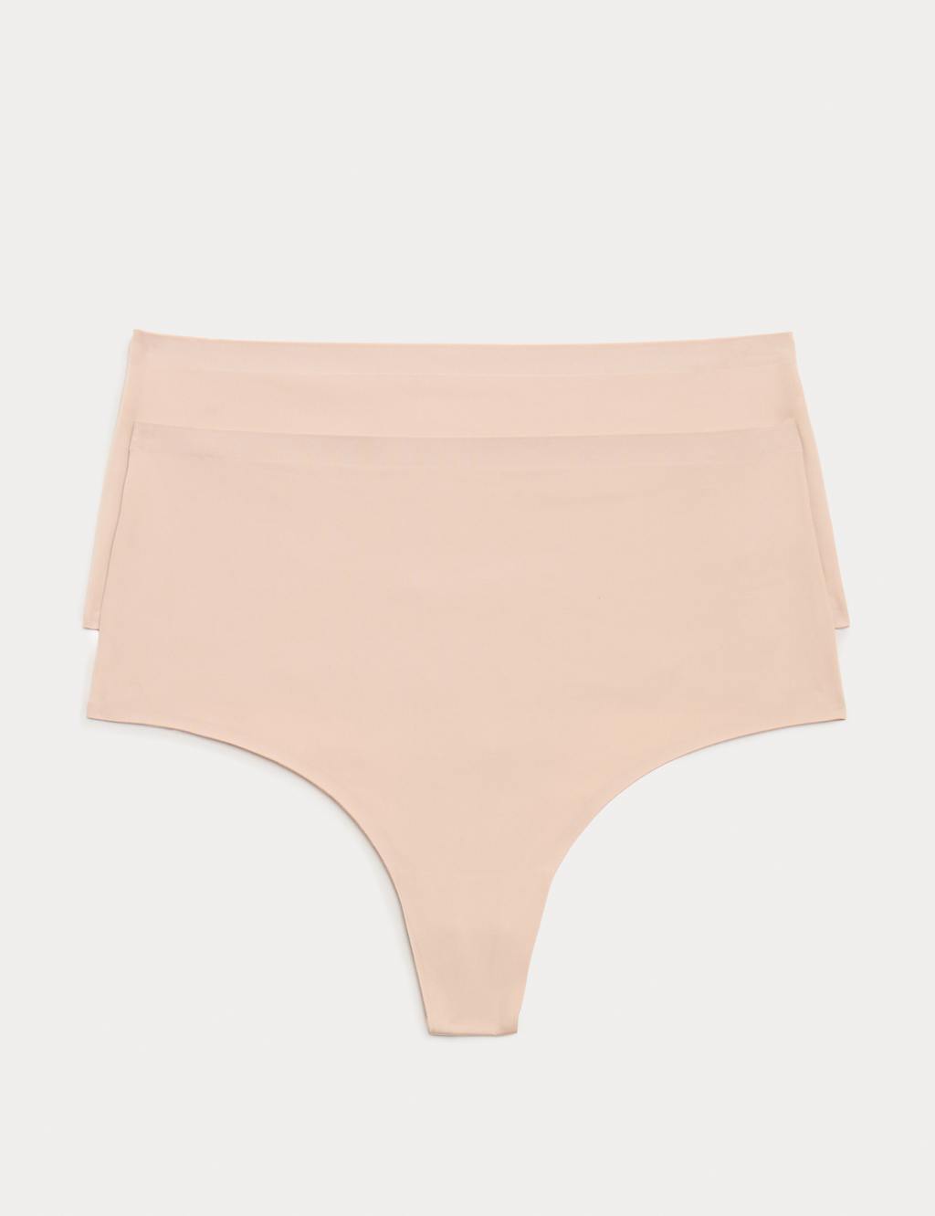 Body By M&S Women's 2 Pack Body Invisibles No VPL Shaping Thongs - 18 - Opal
