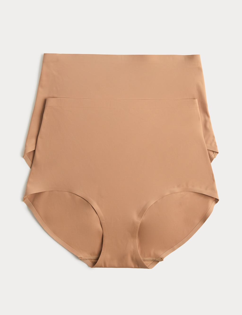 Body By M&S Women's 2 Pack Body Invisibles No VPL Shaping Briefs - 12 - Sunstone