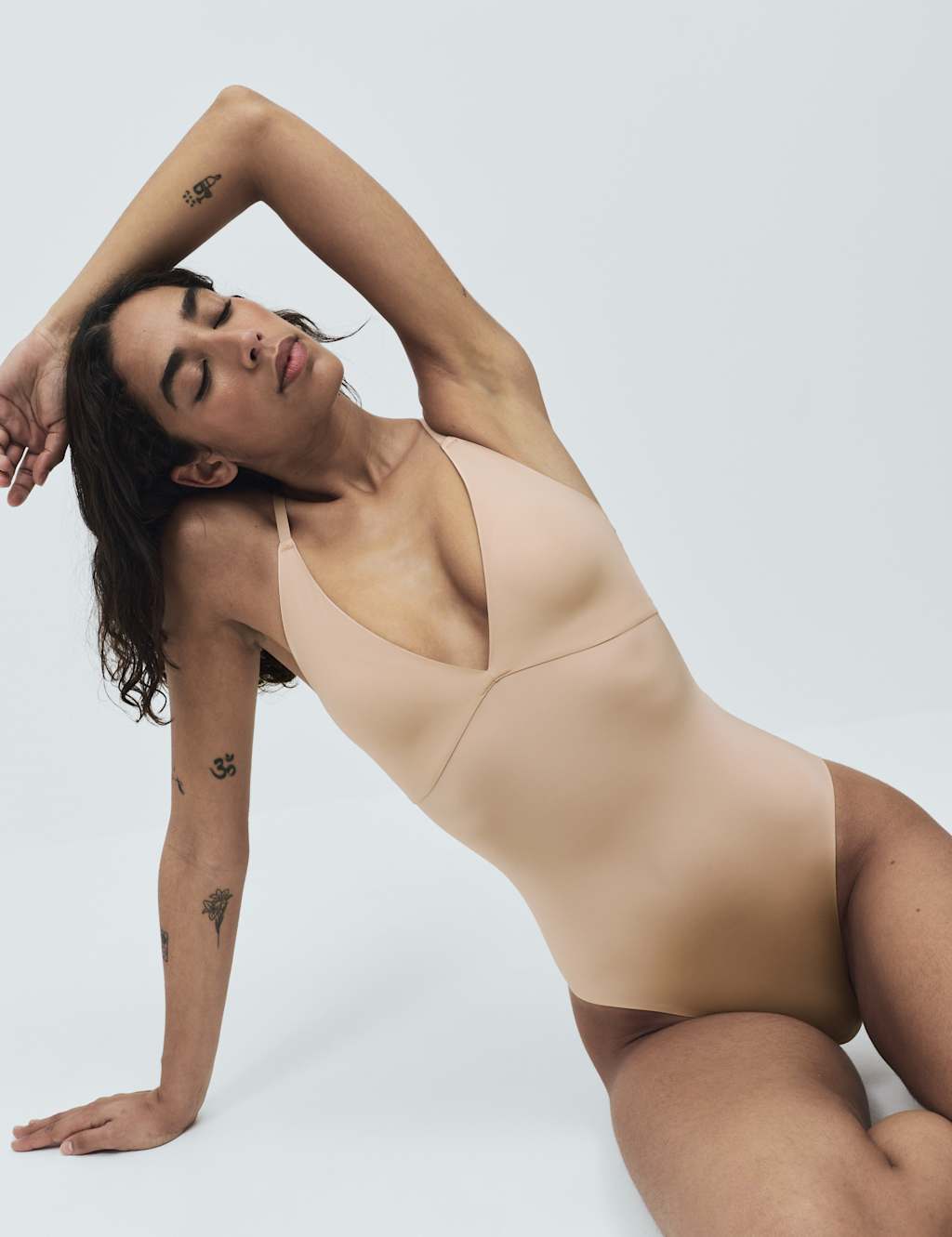 Body By M&S Women's Body Invisibles Shaping Plunge Body - 20 - Opal