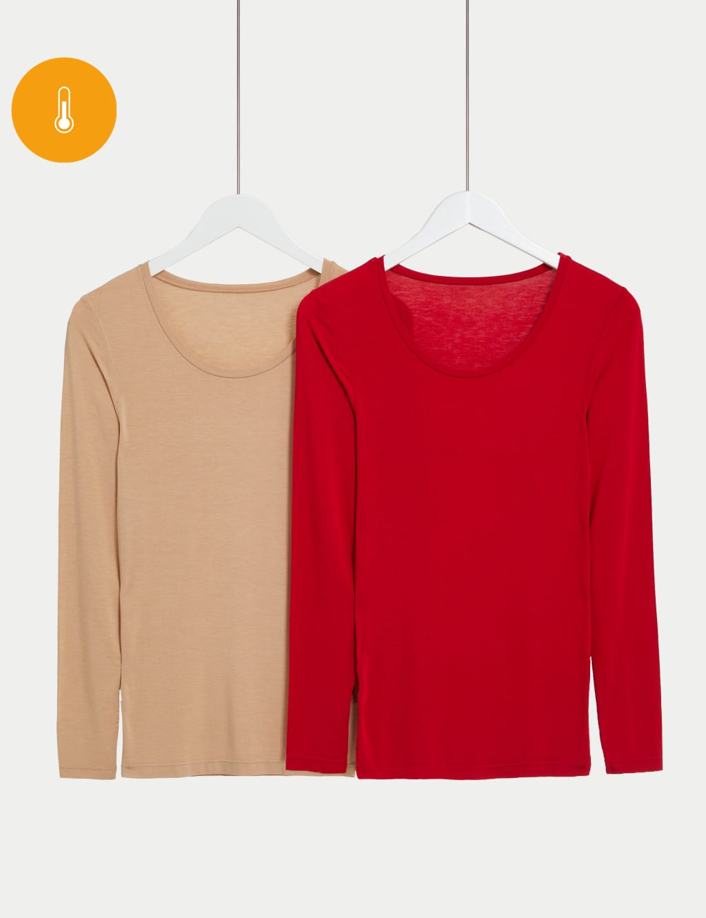 Mini Thermal Mock Neck Knit T-shirt Color: White