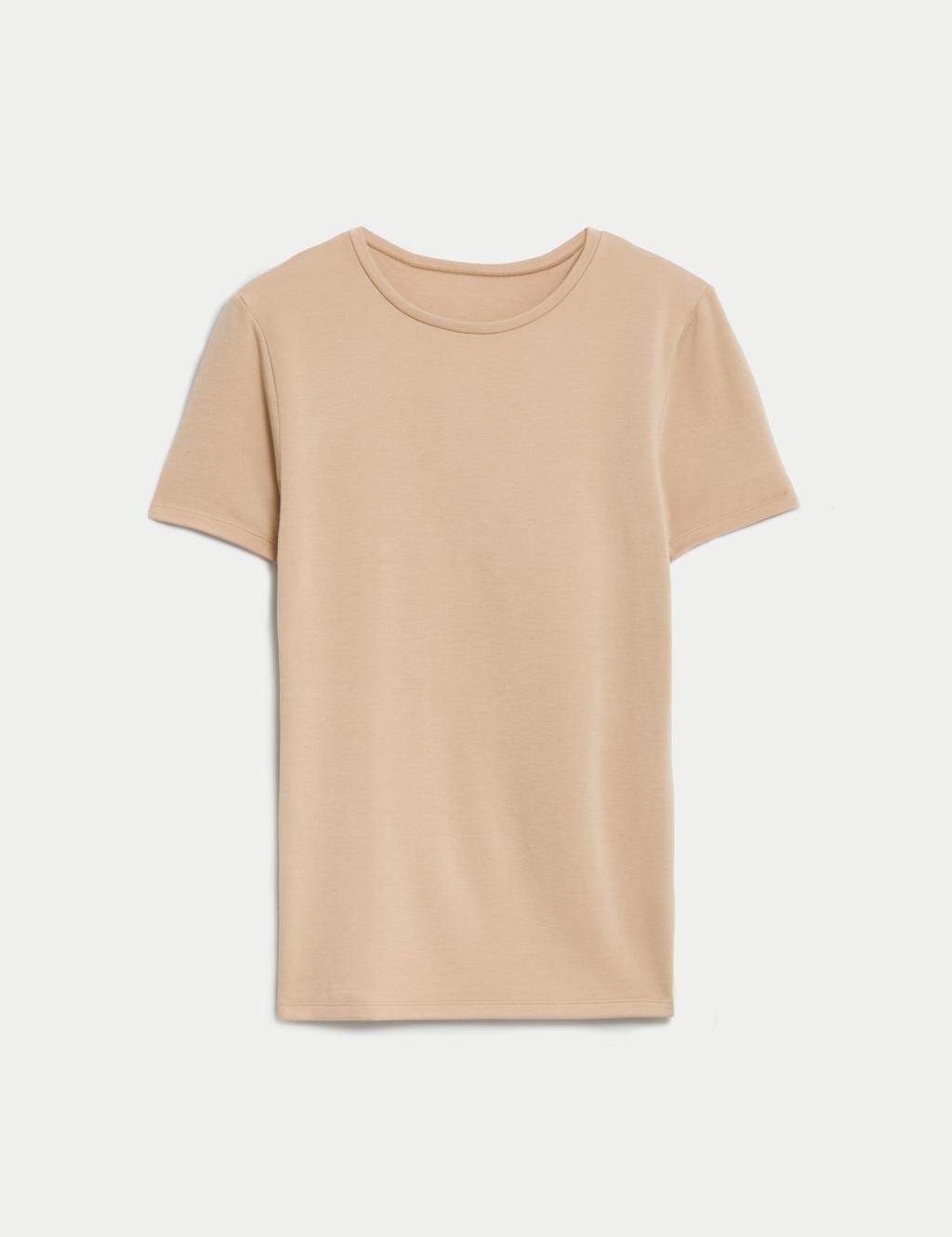 M&S Heatgen Plus Thermal Short Sleeve Top Rose Quartz