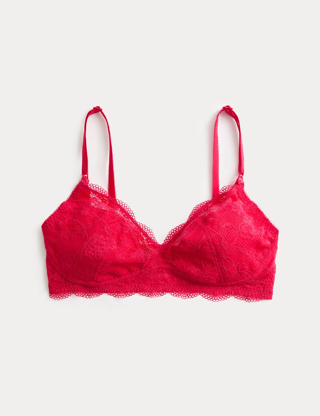 M&S Women's Jasmine Lace Non Wired Maternity Nursing Bra B-H - 42F - Geranium