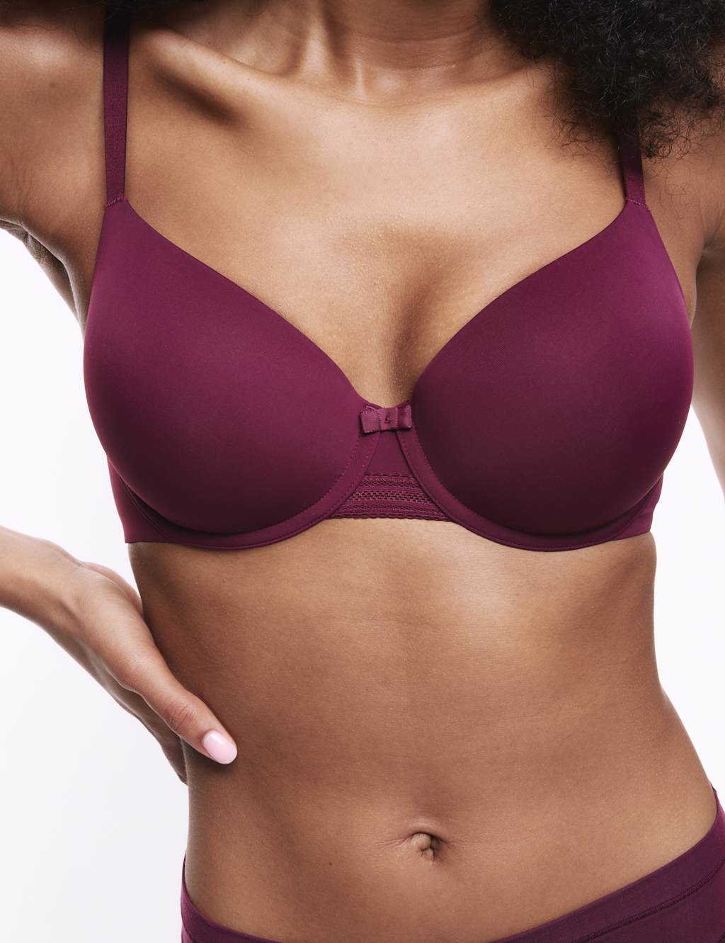 Body by M&S Flexifit Wired Full-Cup T-Shirt Bra A-E Dark Magenta
