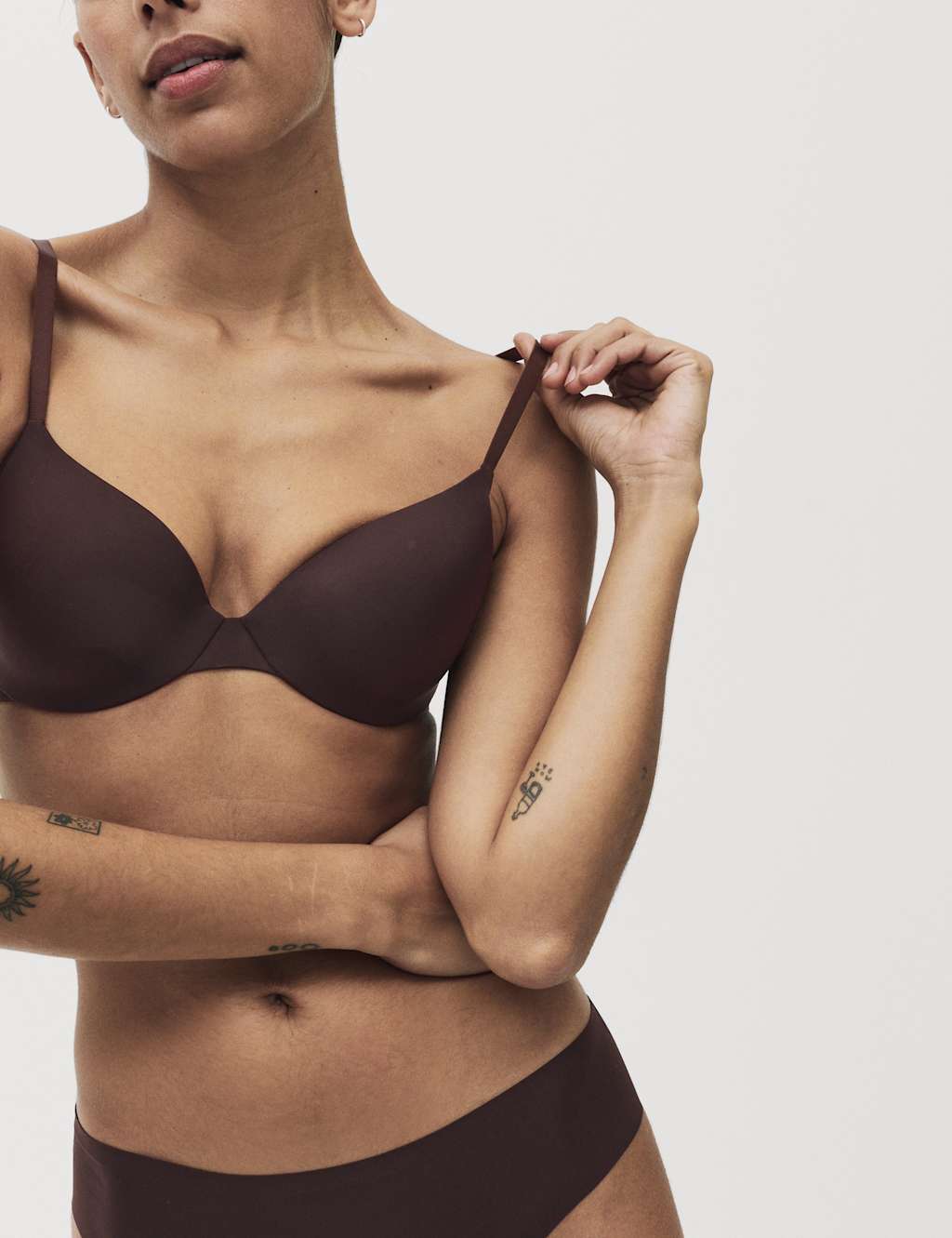 Body By M&S Women's Body Invisibles Padded Wired Demi Cup Bra A-E - 38A - Zircon