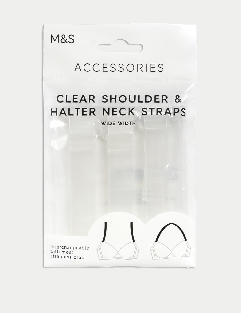 Clear Wide Bra Straps