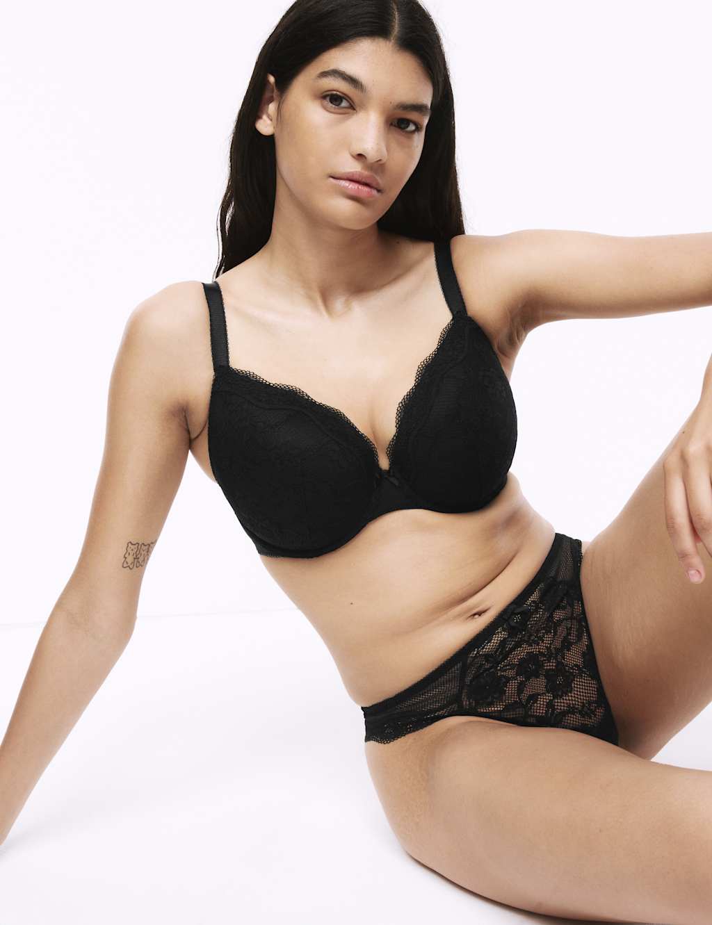 Jasmine Lace Wired Plunge Bra F-H