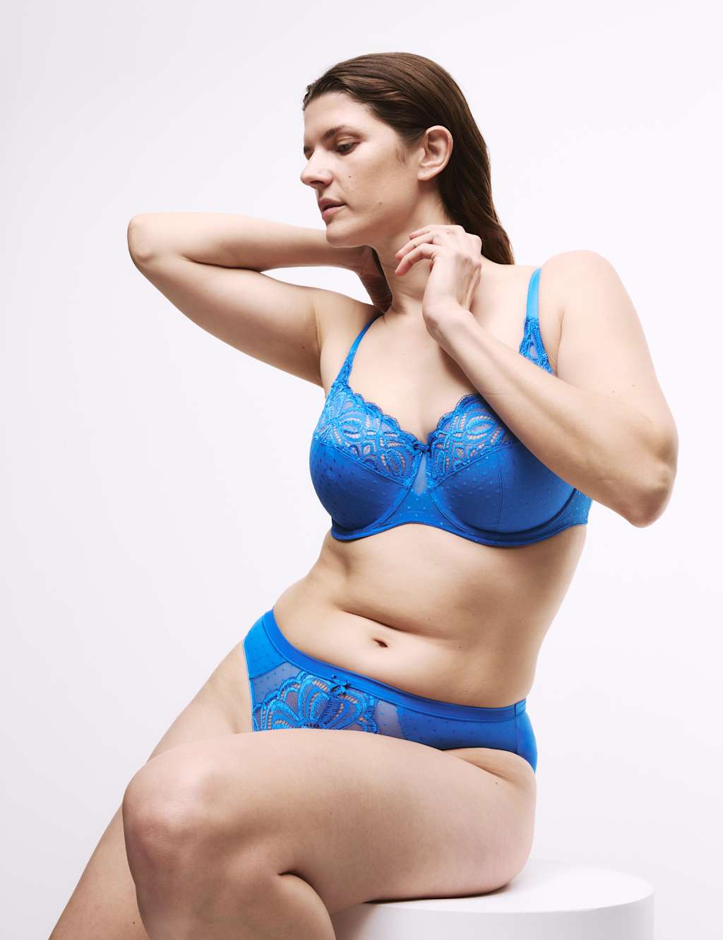 Amelia Lace Wired Full Cup Bra (F+)