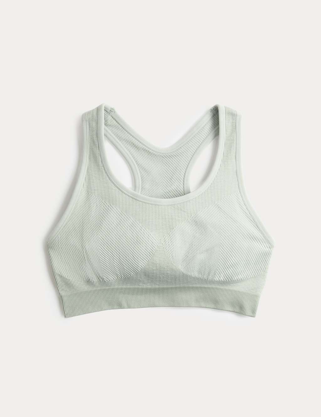 Goodmove Women's Reversible Seamless Medium Support Sports Bra - Soft Green