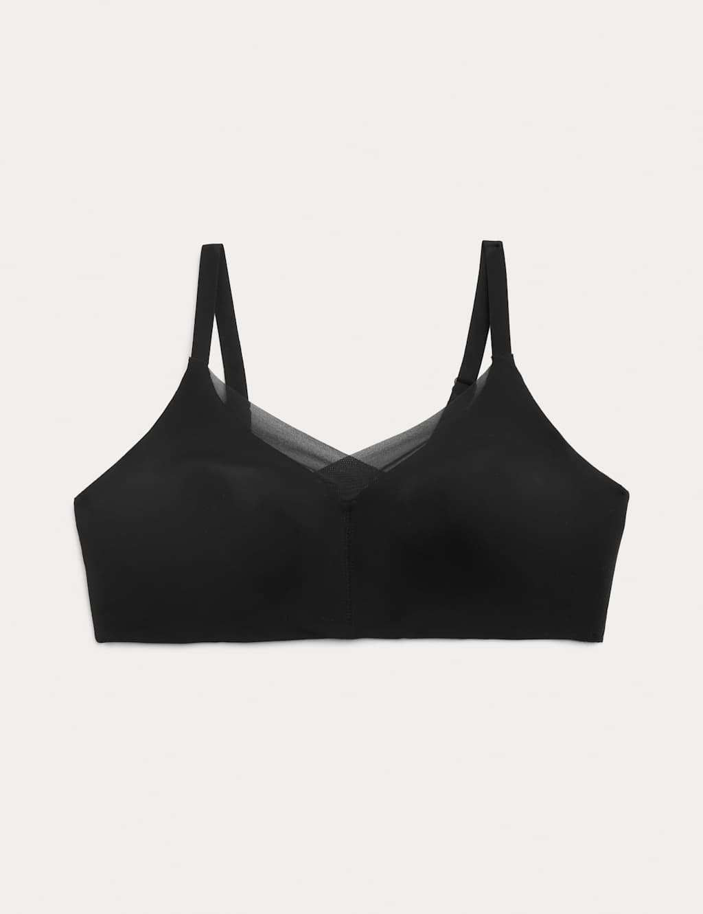 M&S Women's Flexifit Non Wired Total Support Bra (B-H) - 36GG - Black