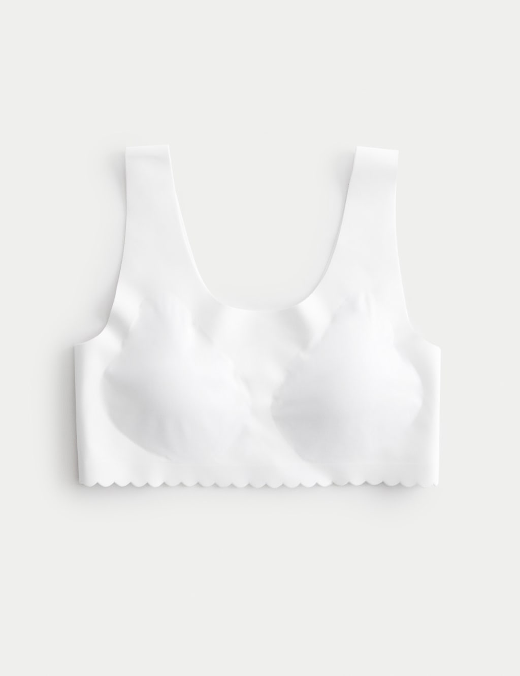 M&S First Bra Gel Non Wired Crop Top White