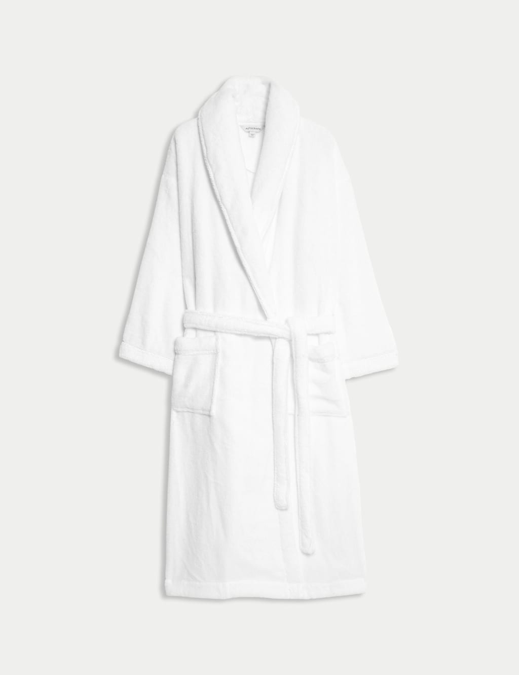 Autograph Women's Pure Cotton Towelling Dressing Gown - Large - White