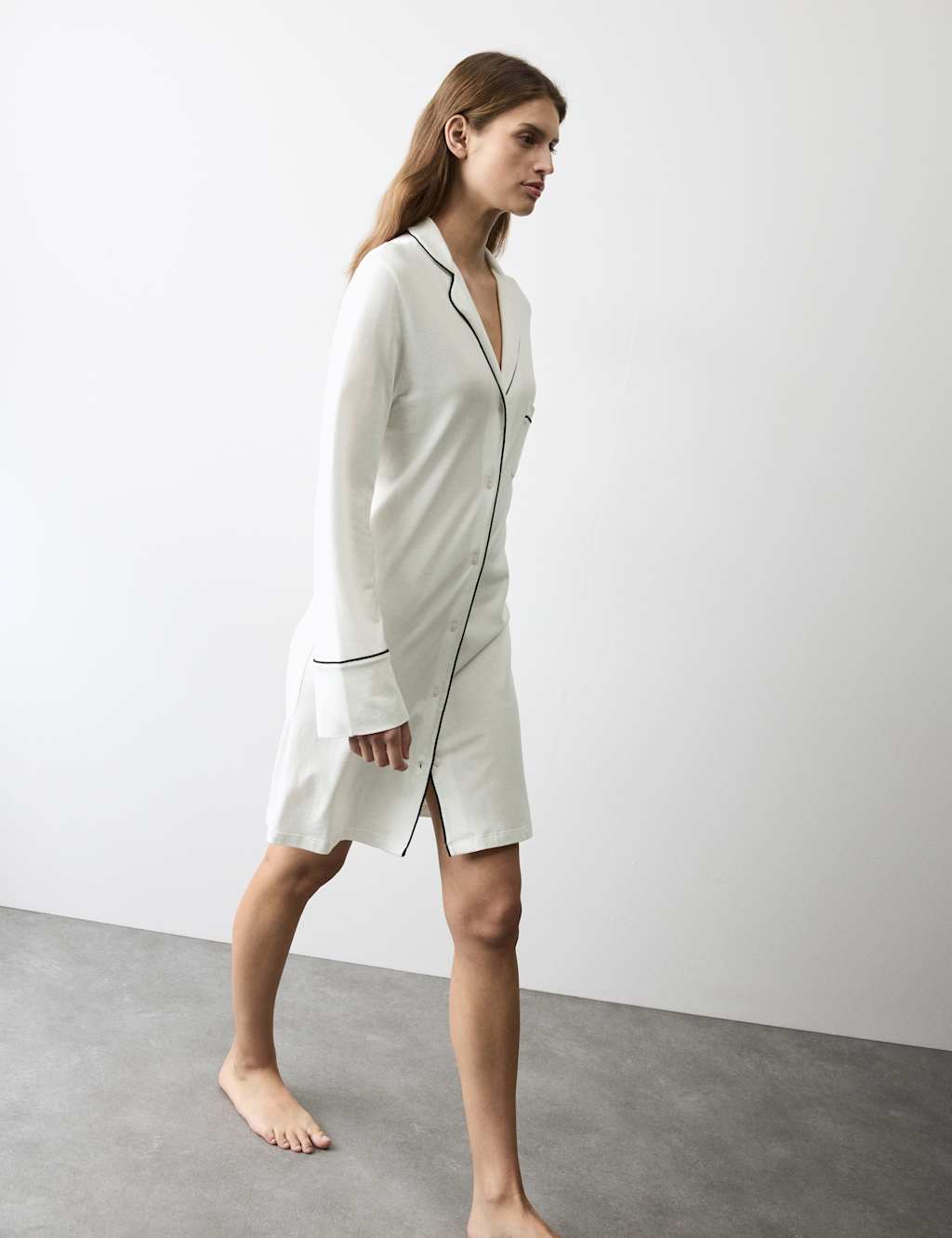 Autograph Cotton Modal Nightshirt Ivory