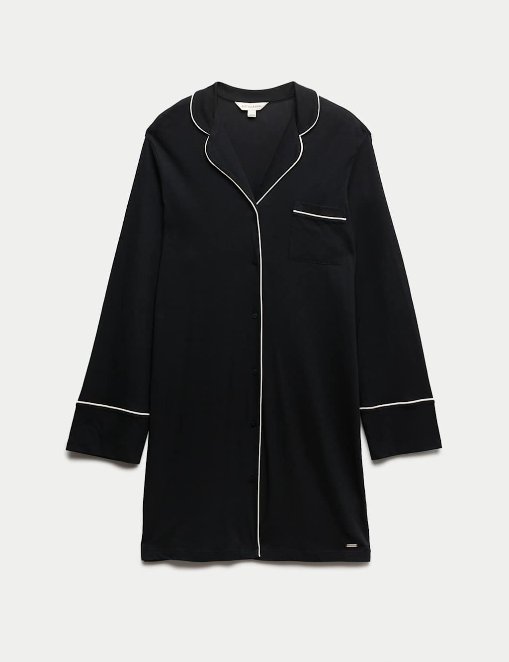 Autograph Cotton Modal Nightshirt Black