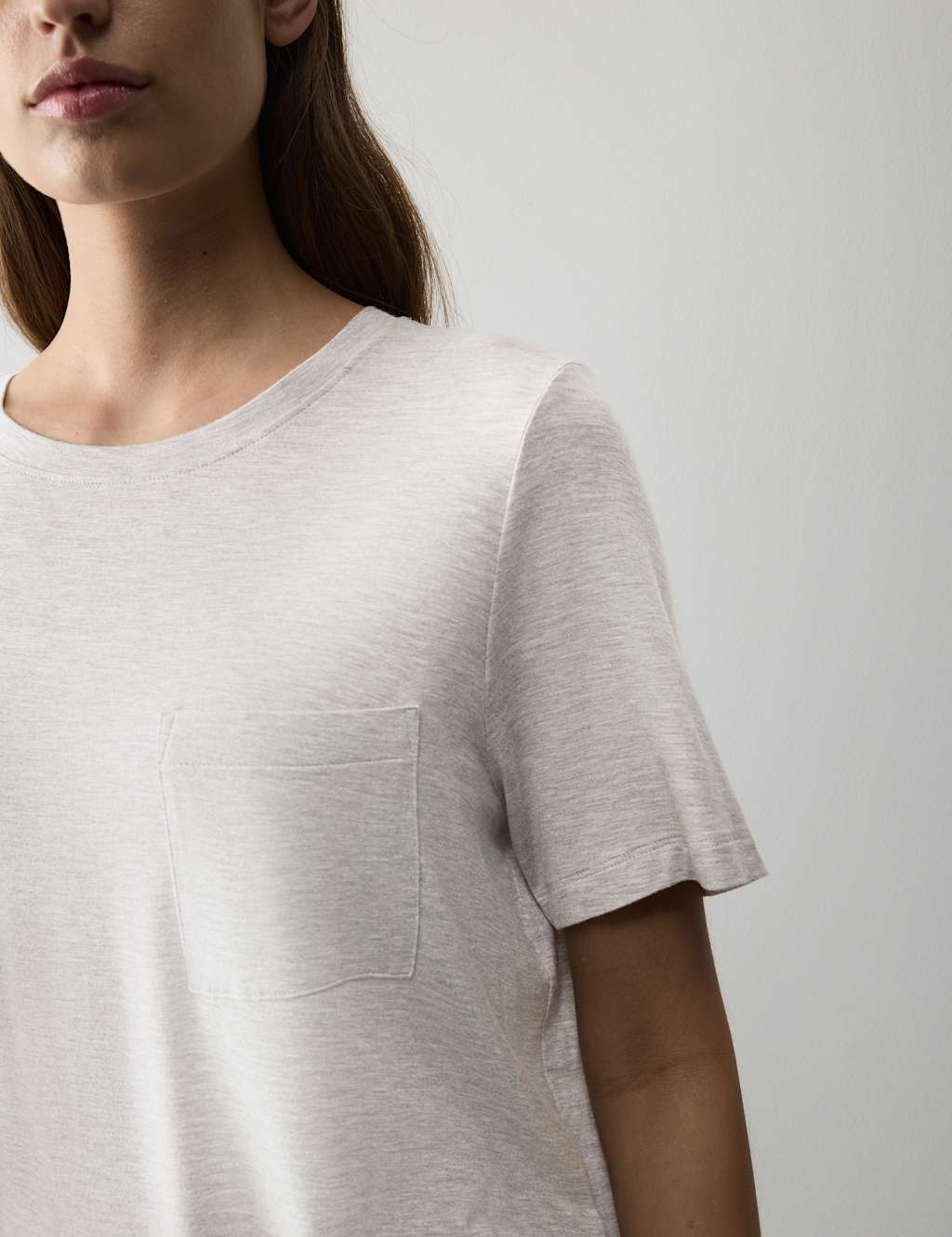 Autograph Women's Pocket Detail Pyjama Top - Small - Grey
