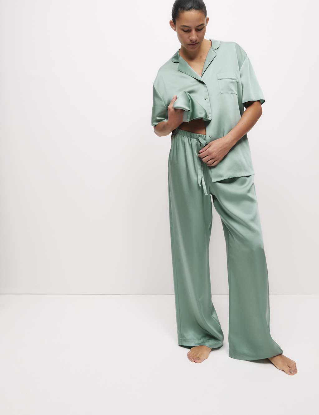 Dream Satin™ Wide Leg Pyjama Bottoms