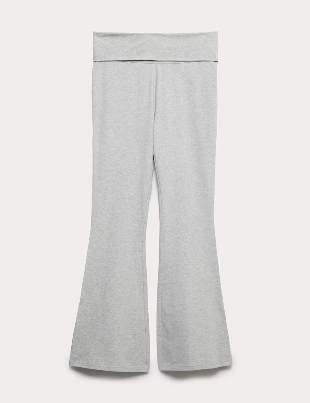 M&S Collection Women's Cotton Rich Flared Lounge Trousers - MREG - Grey, Black,Grey