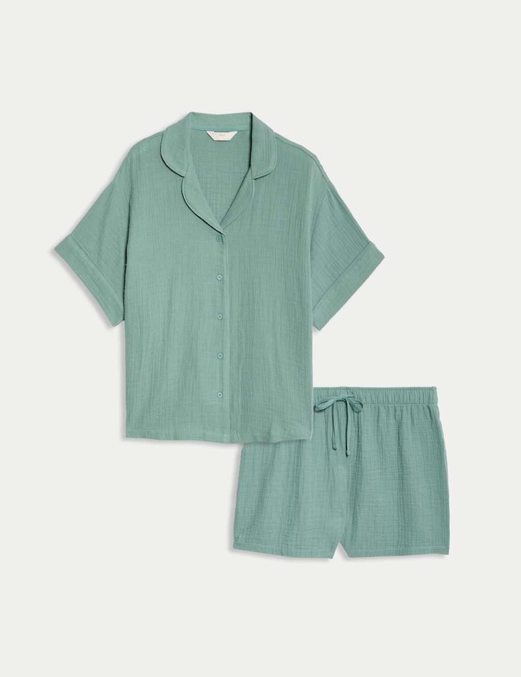 Pure Cotton Muslin Revere Shortie Set