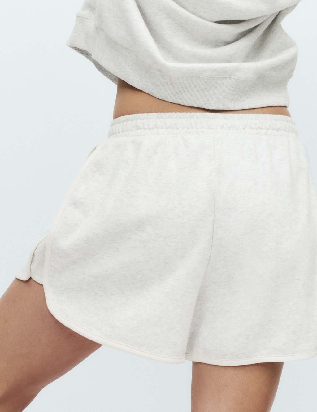 M&S Women's Cotton Rich Loopback Lounge Shorts - Extra Large - Grey