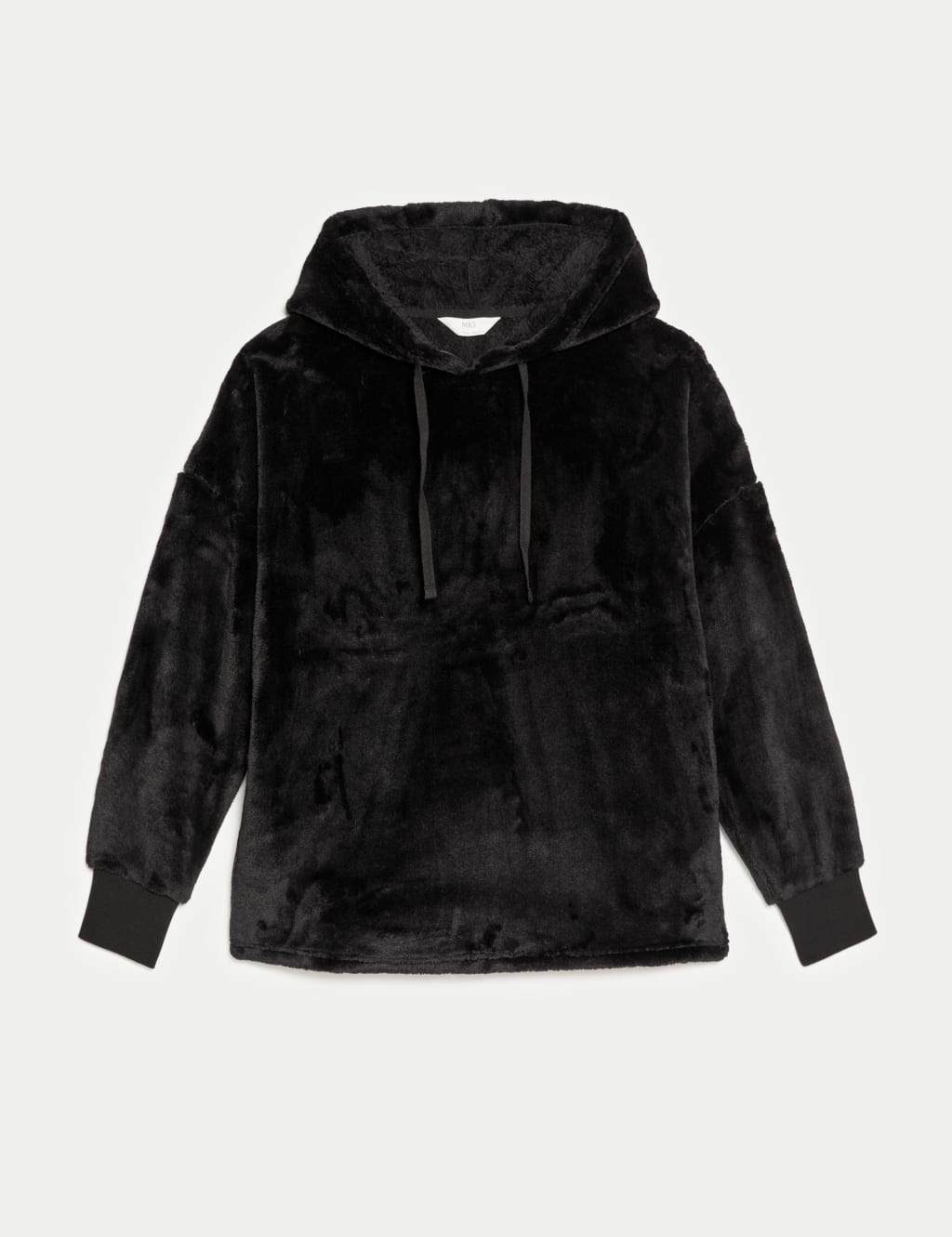 Faux Fur Fleece Hoodie M S Collection M S
