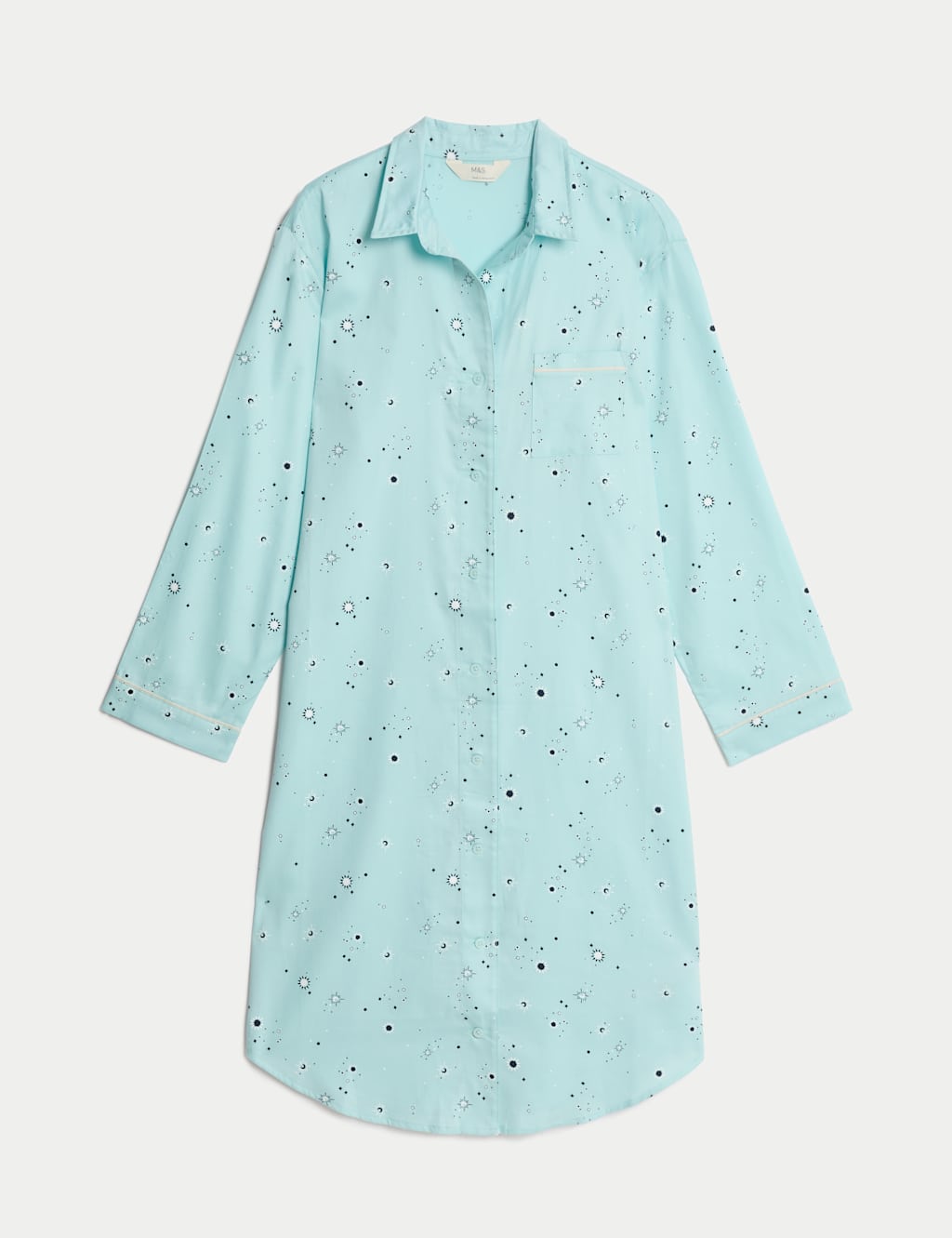 Cotton Sateen Eid Print Nightshirt