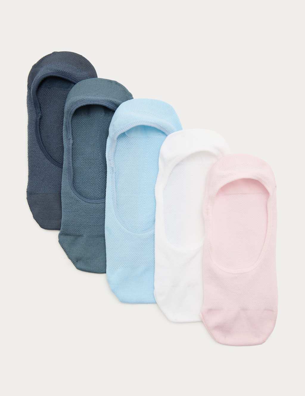 Goodmove Women's 5 Pack Microfibre Low Cut Footsies - 3-5 - Pink Mix