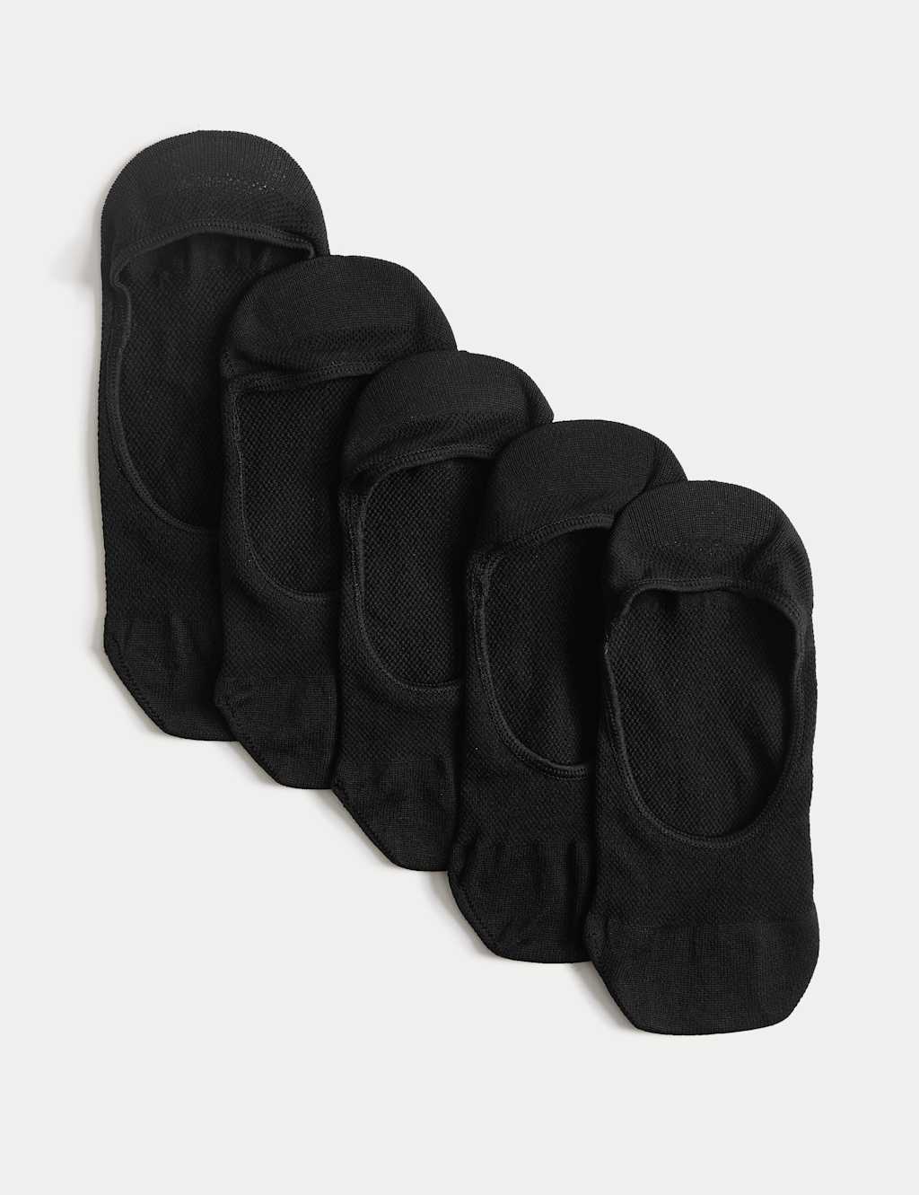 Goodmove Women's 5 Pack Microfibre Low Cut Footsies - 3-5 - Black