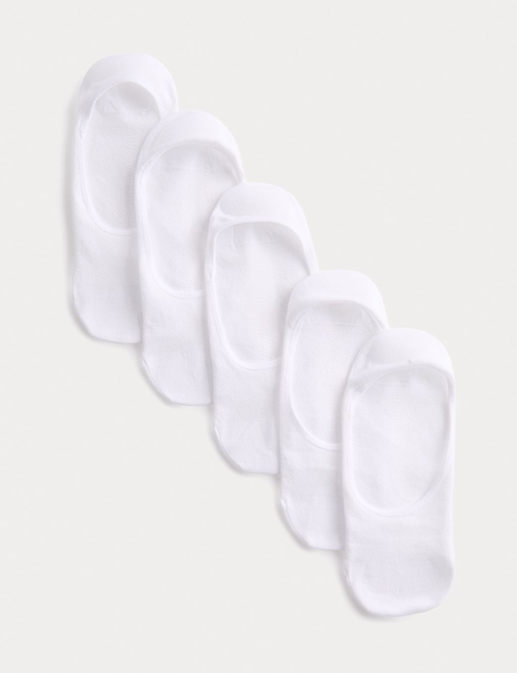 Goodmove Women's 5 Pack Microfibre Low Cut Footsies - 3-5 - White