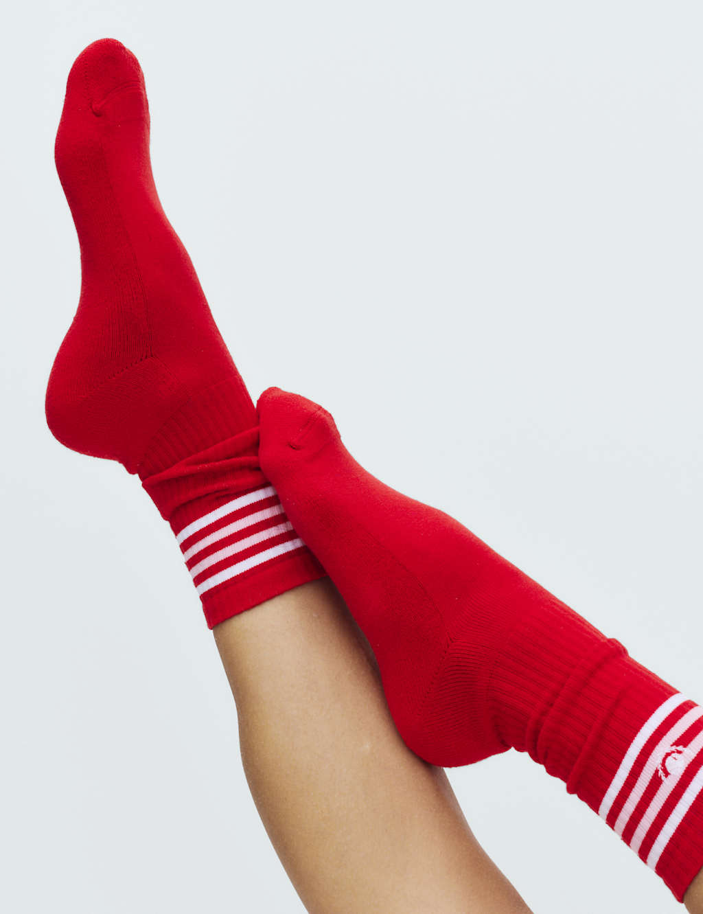 M&S Women's 2 Pack Cotton Rich Sporty Crew Socks - Red Mix