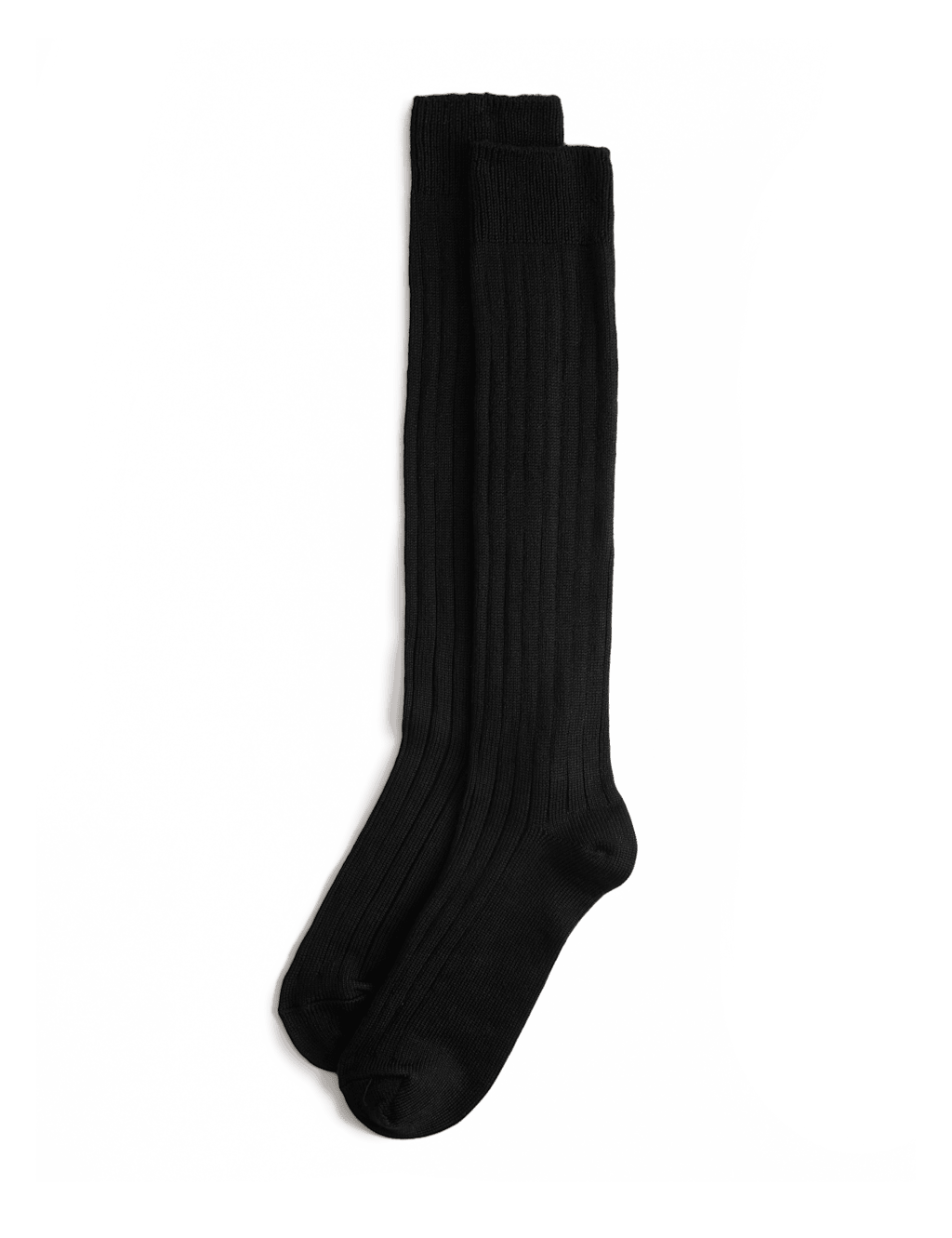 M&S Women's 2 Pack Thermal Knee High Socks - 3-5W - Black
