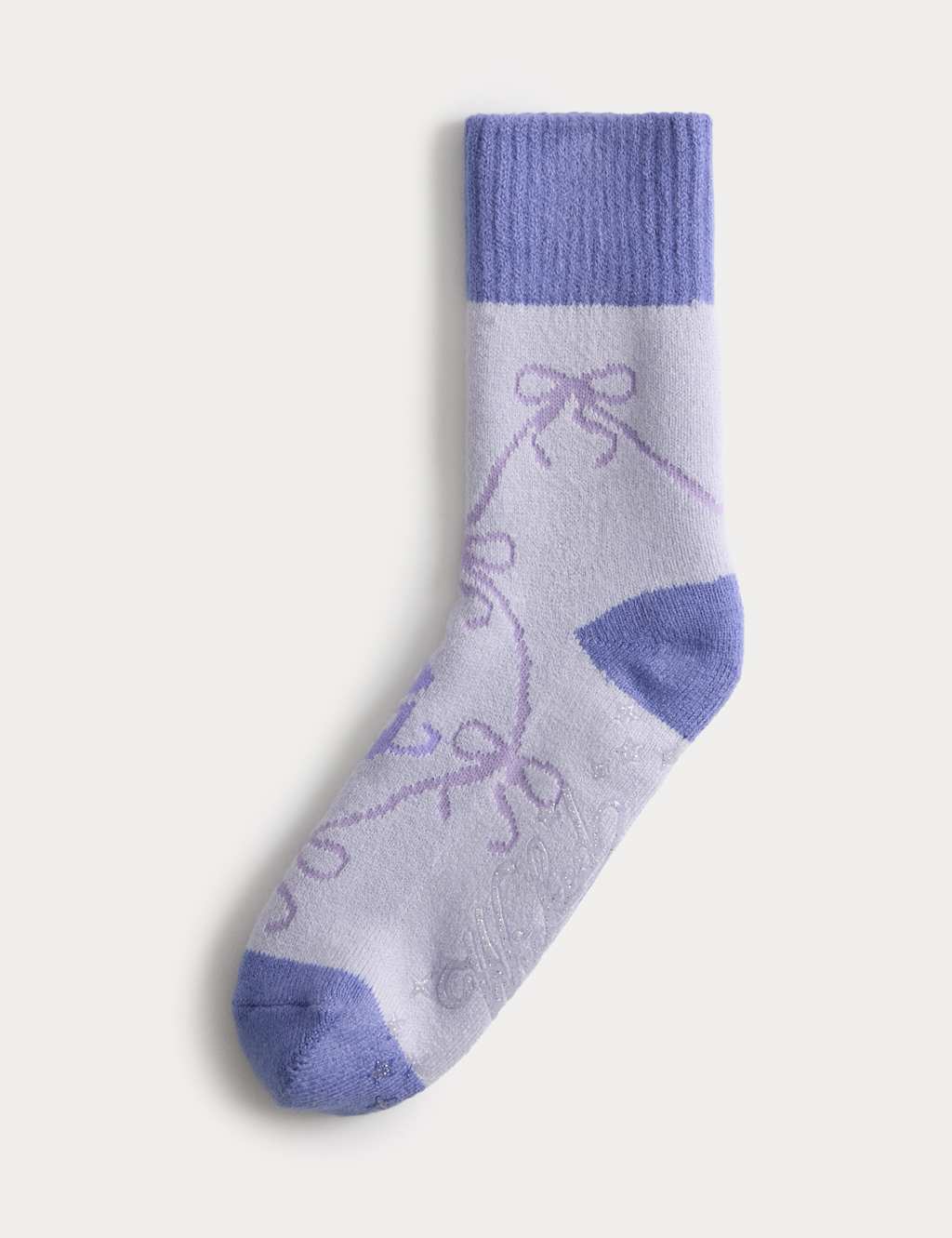 M&S Wicked Glinda Slipper Socks Purple Mix