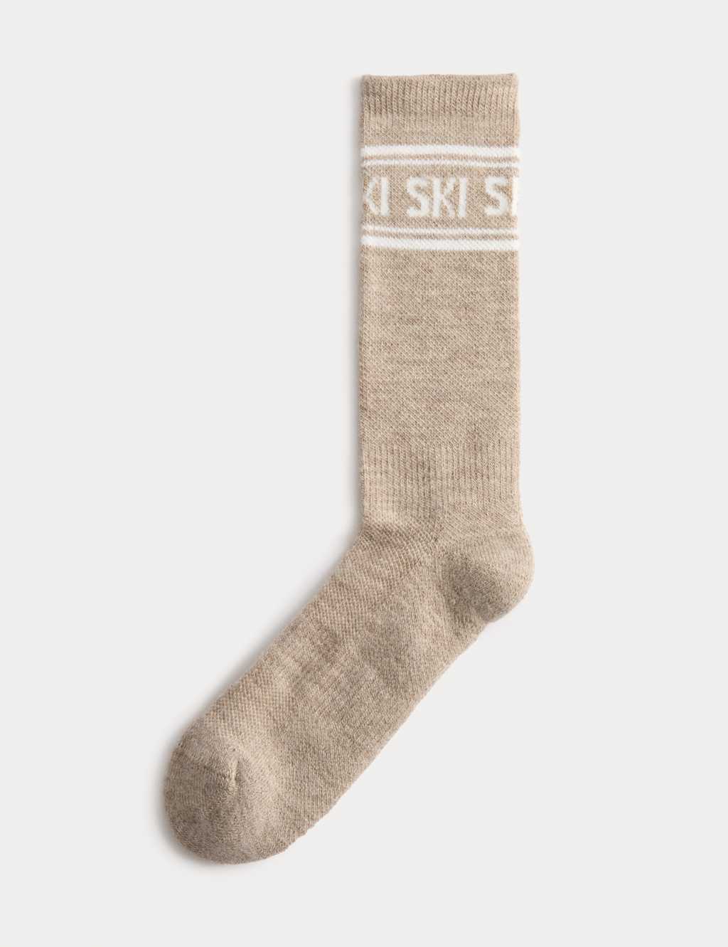 Goodmove Ski Ankle High Socks with Wool Brown Mix