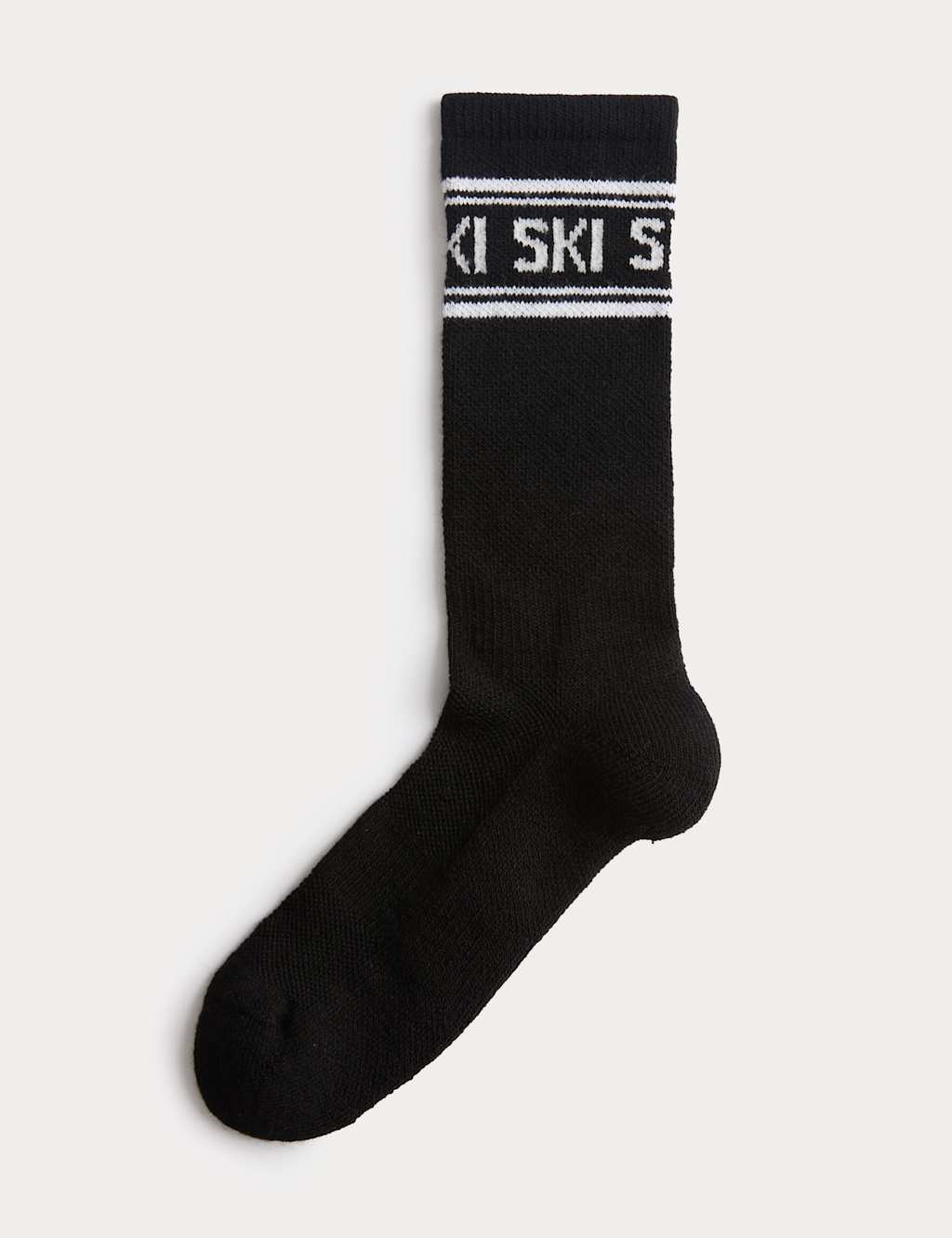 Goodmove Ski Ankle High Socks with Wool Black Mix