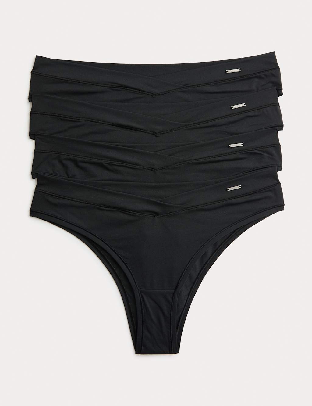 Autograph 4pk Flexifit Brazilian Knickers Black