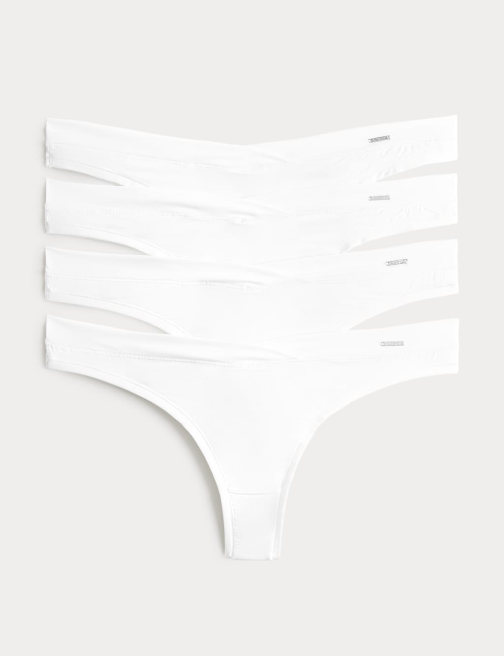 Autograph Women's 4 Pack Flexifit Thongs - 10 - White