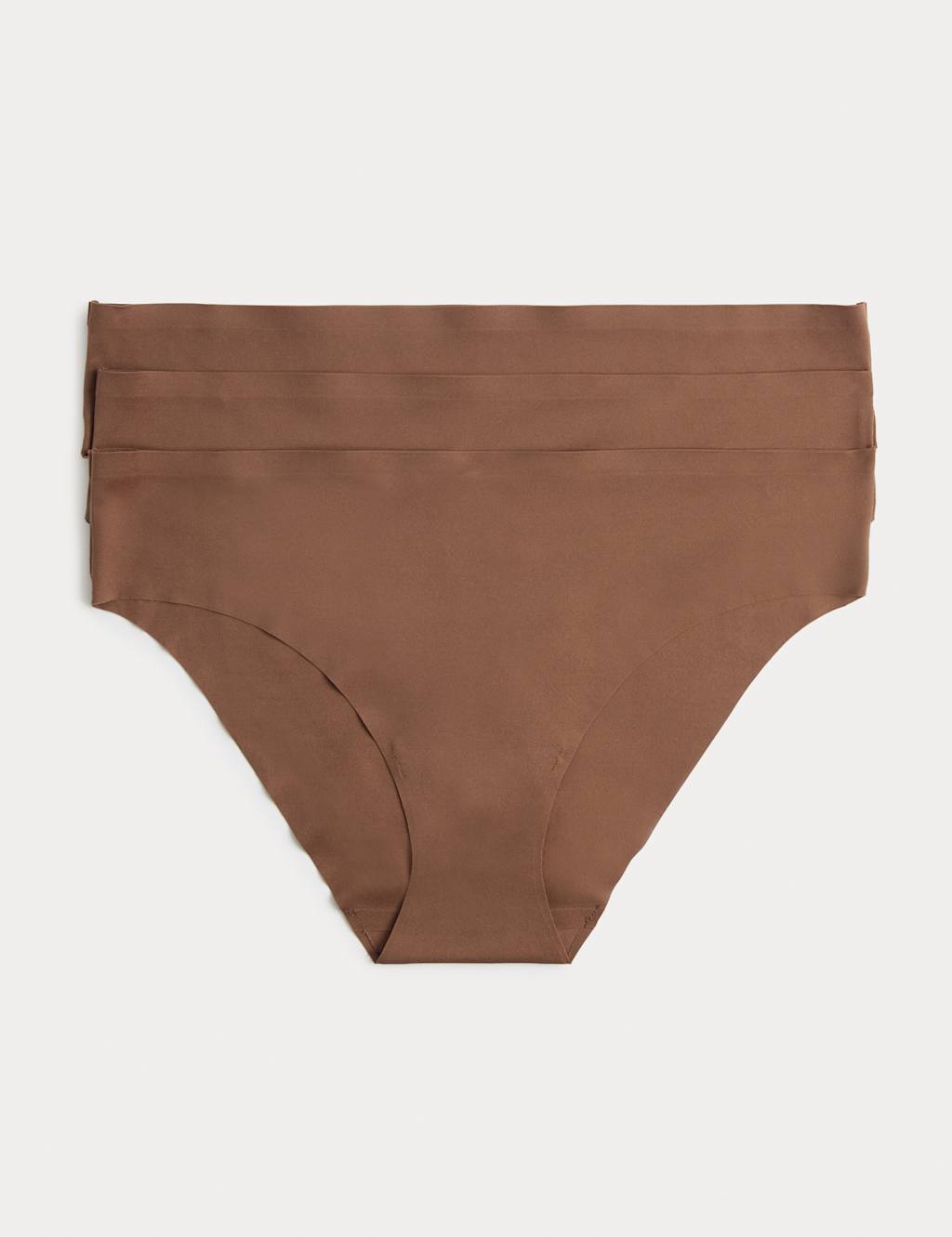 Body By M&S Women's 3 pack Body Invisibles No VPL Brazilian Knickers - 12 - Jasper