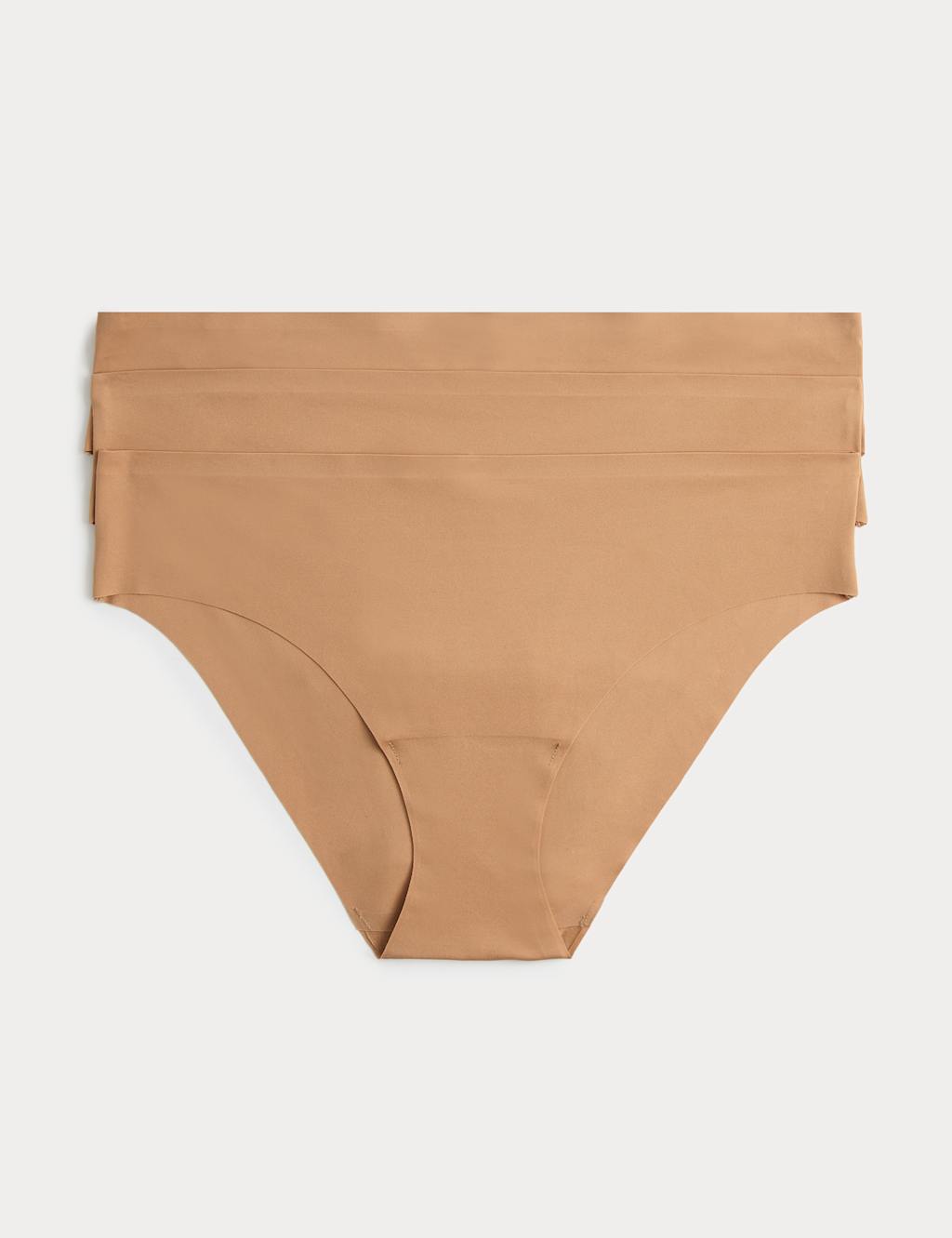 Body By M&S Women's 3 pack Body Invisibles No VPL Brazilian Knickers - 10 - Sunstone