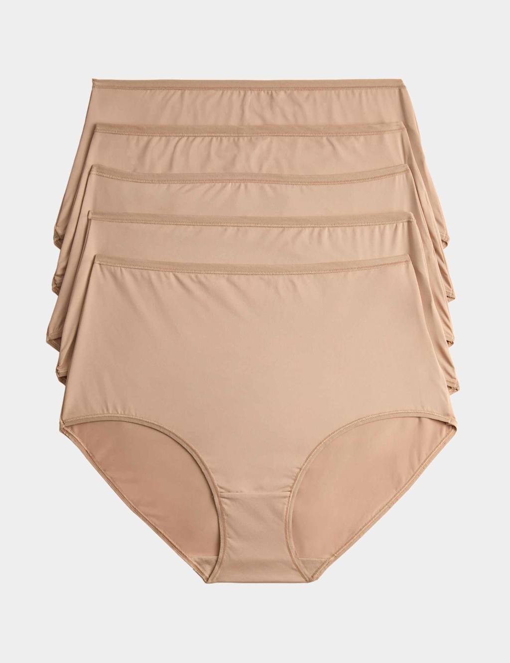 M&S 5pk Microfibre Full Briefs Rose Quartz