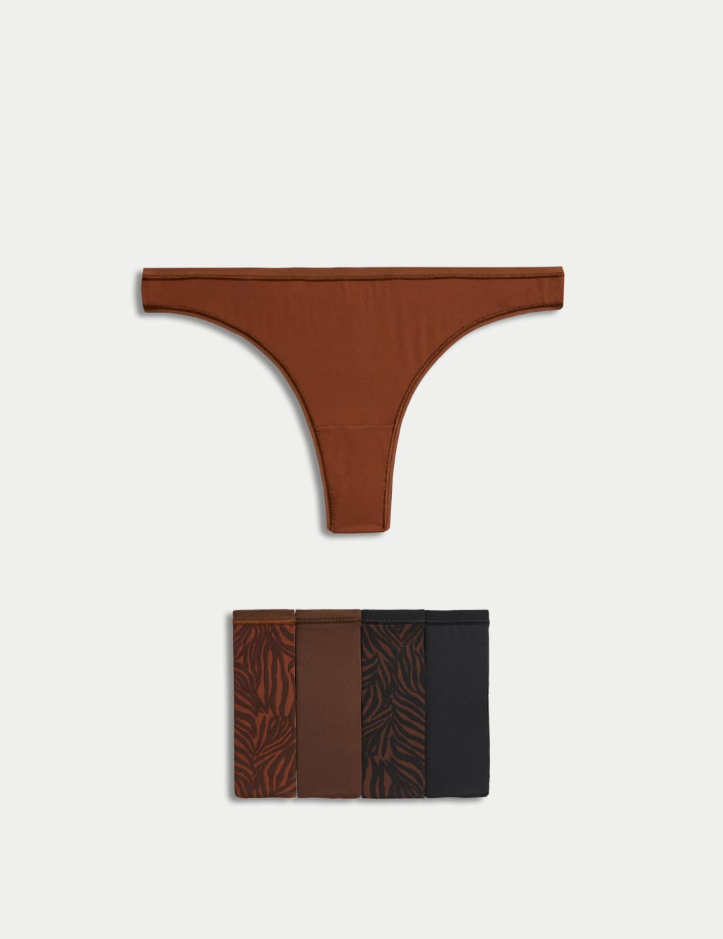 5pk No VPL Thongs