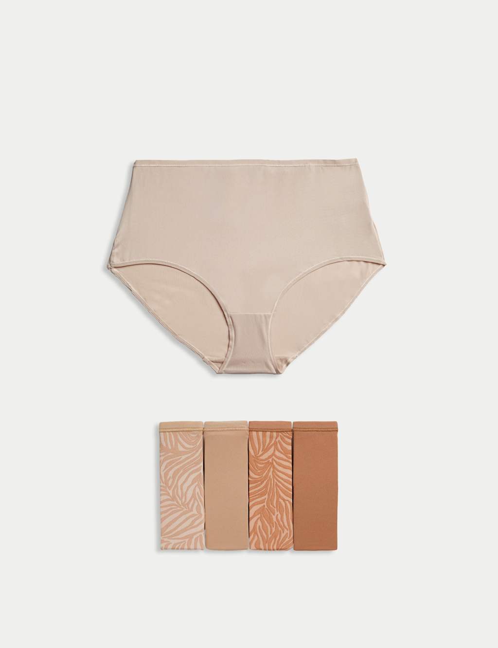 5pk No VPL High Leg Knickers